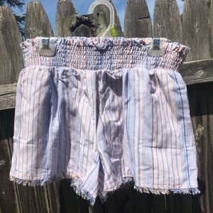 Striped Stretchy Shorts
